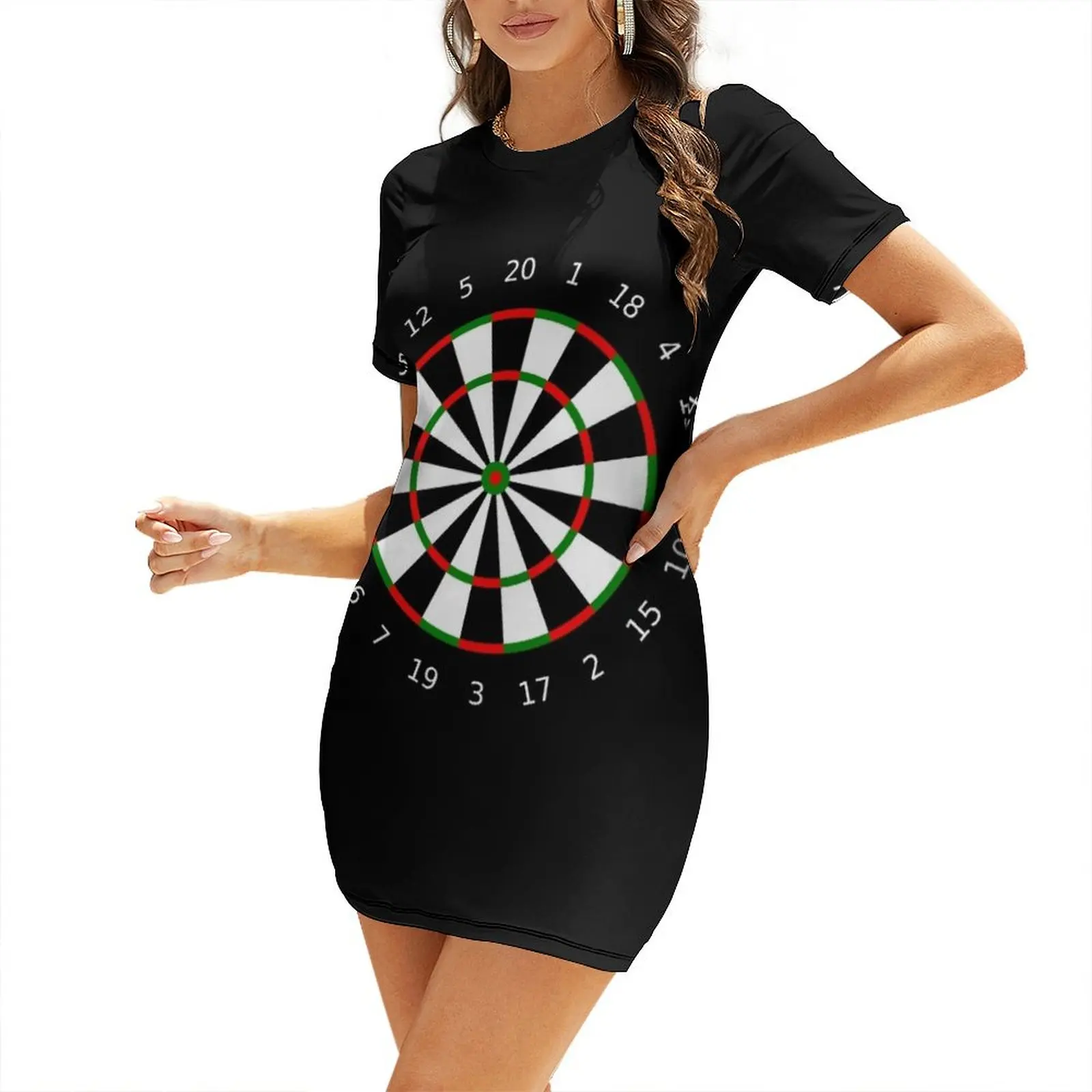 dart board black Short Sleeved Dress womens dress women evening dress Bridesmaid woman
dart board black Short Sleeved Dress womens dress women evening dress Bridesmaid woman