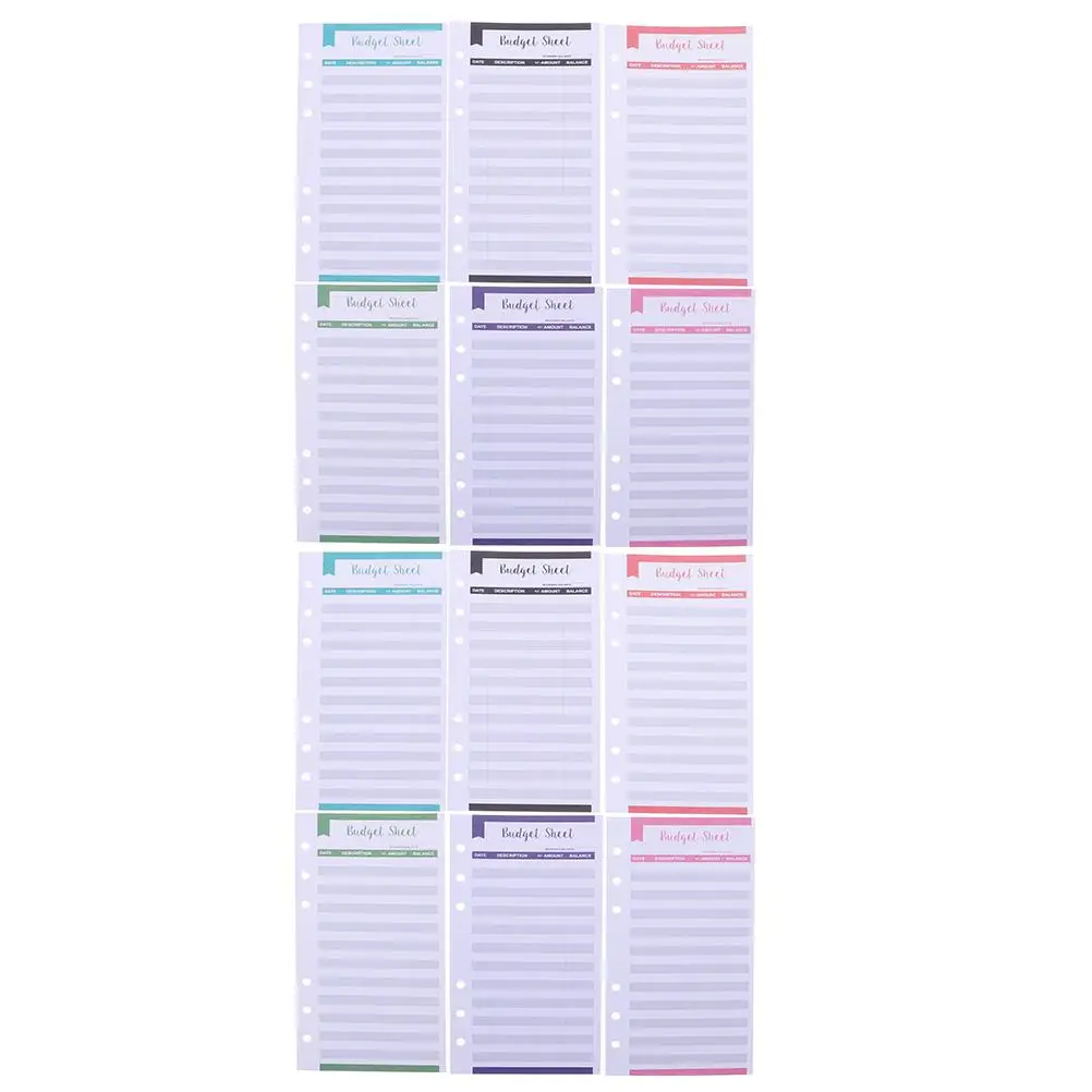 24 Pcs Cards Portable Money Planner Savings Sheets Household Finance Binder Inserts Travel Picnic Accessories
24 Pcs Cards Portable Money Planner Savings Sheets Household Finance Binder Inserts Travel Picnic Accessories