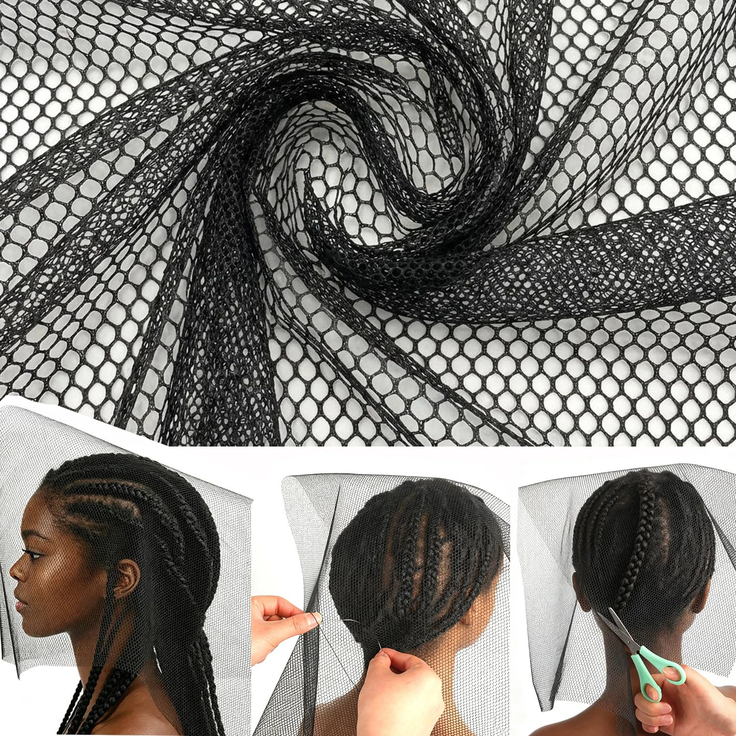 Stretchable Black Weaving Cap Elastic Hair Snood Wig Hairnet Swiss Lace Net Basement Frontal Closure Foundation Weaving
Stretchable Black Weaving Cap Elastic Hair Snood Wig Hairnet Swiss Lace Net Basement Frontal Closure Foundation Weaving