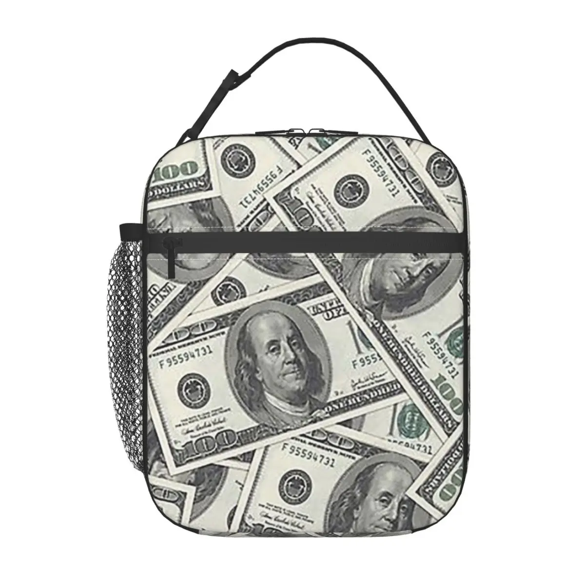 Rich Money Novelty Dollars Insulated Lunch Bag for Women Children Portable Food Boxes Thermal Lunch Box Tote
Rich Money Novelty Dollars Insulated Lunch Bag for Women Children Portable Food Boxes Thermal Lunch Box Tote