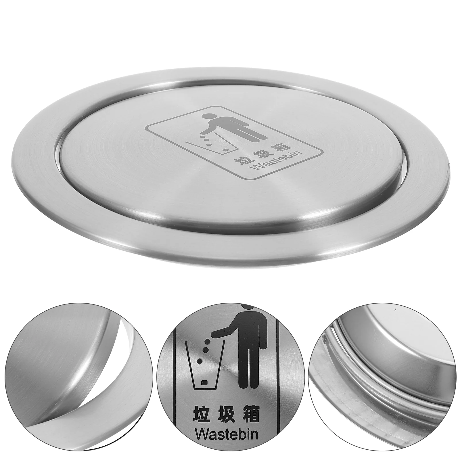 Embedded Trash Can Lid Chute Stainless Steel Countertop Garbage Round Cover Design
Embedded Trash Can Lid Chute Stainless Steel Countertop Garbage Round Cover Design