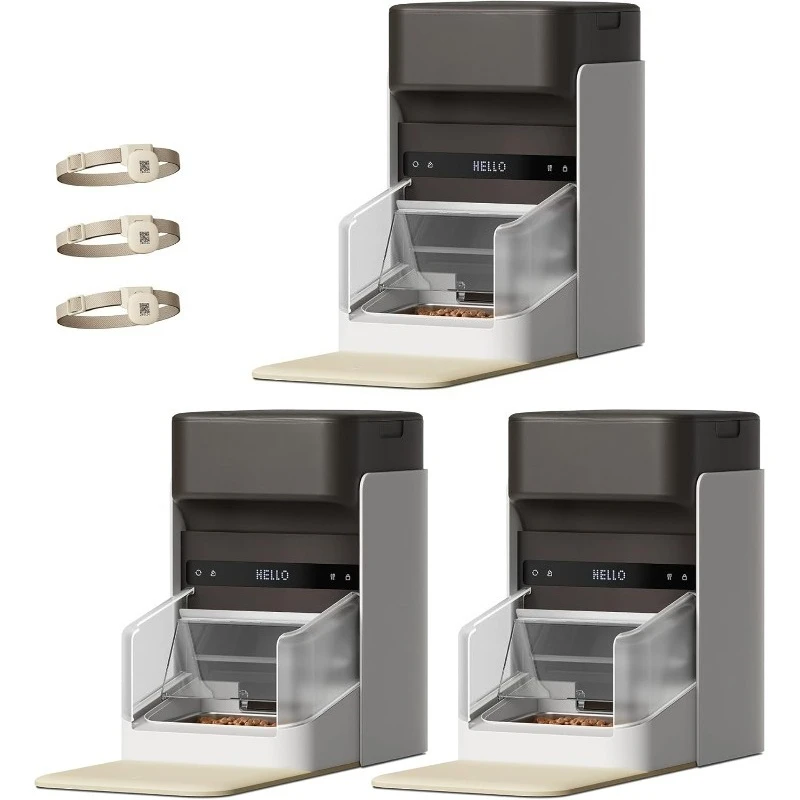 HOME.RFID Автоматическая кормушка для кошек, персональные блюда с воротником, активированная биркой, кормушка для нескольких кошек 5G Wi-Fi для 3 кошек, приложение Cont
HOME.RFID Автоматическая кормушка для кошек, персональные блюда с воротником, активированная биркой, кормушка для нескольких кошек 5G Wi-Fi для 3 кошек, приложение Cont