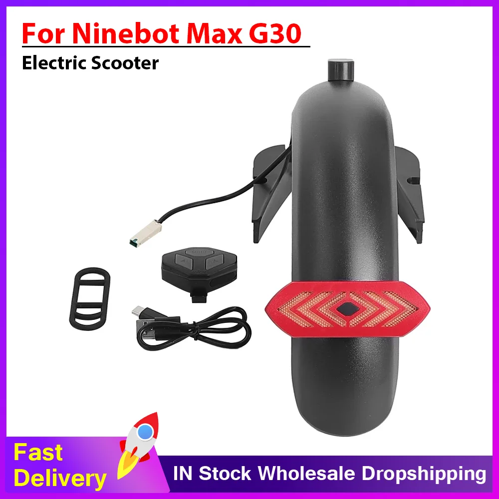 Turn Signal Rear Light Remote Lights LED Electric Scooter Lamp Wireless Back Led Fender Tail Light for Ninebot Max G30 Accessory
Turn Signal Rear Light Remote Lights LED Electric Scooter Lamp Wireless Back Led Fender Tail Light for Ninebot Max G30 Accessory