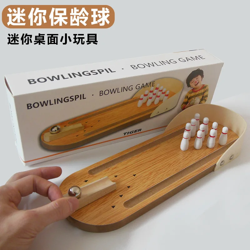 Mini bowling desktop game wooden children's educational innovative toy solid wood parent-child game
Mini bowling desktop game wooden children's educational innovative toy solid wood parent-child game