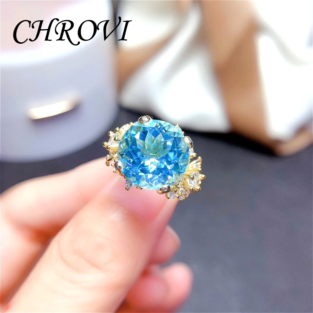 Exquisite 925 sterling silver 18k inlaid sky blue sapphire open colorful gemstone women's ring, simple ring
Exquisite 925 sterling silver 18k inlaid sky blue sapphire open colorful gemstone women's ring, simple ring