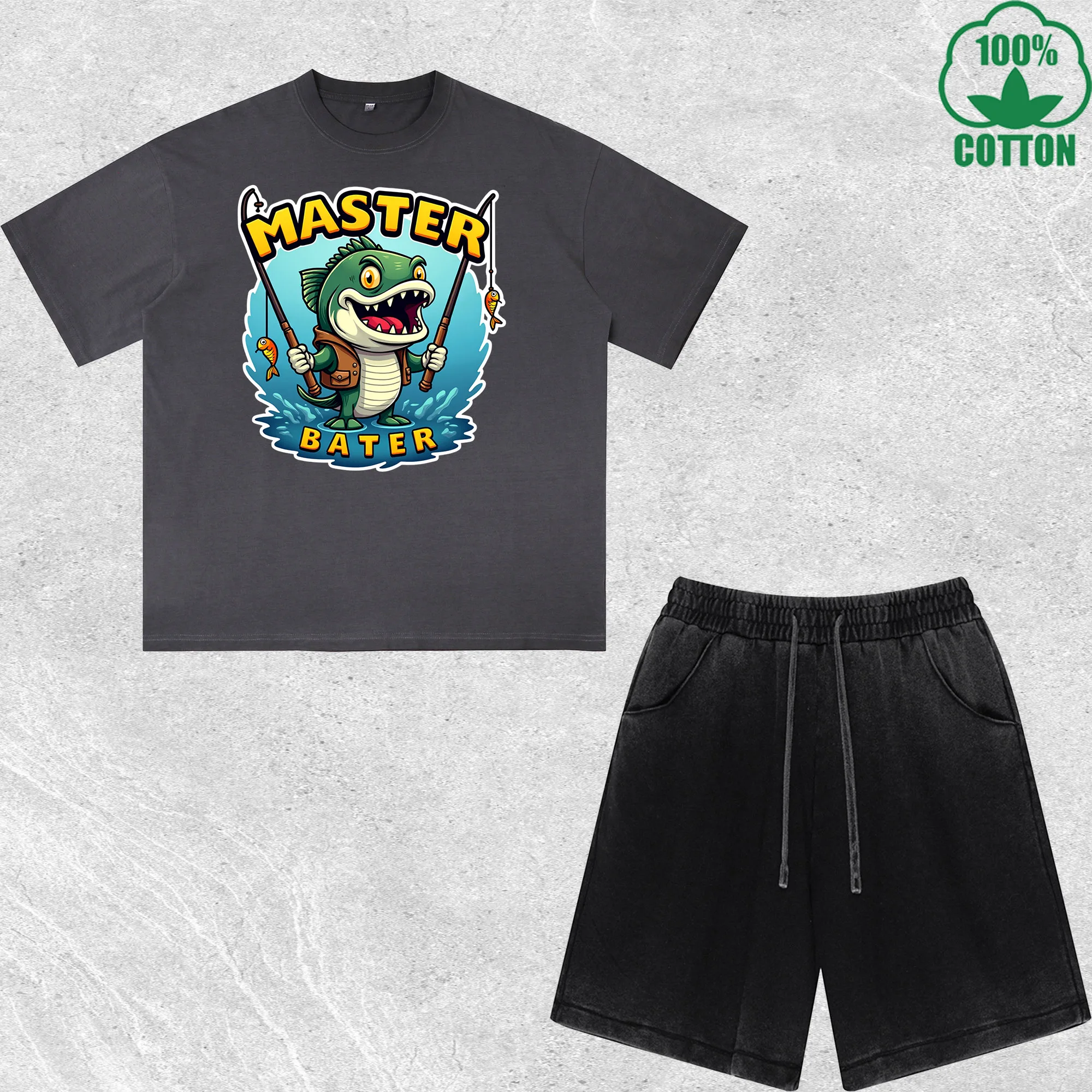 Master Bater Printed Dirty Wash T-Shirt Shorts Set Multicolor Combo Loose Trendy Fashionable 100% Cotton
Master Bater Printed Dirty Wash T-Shirt Shorts Set Multicolor Combo Loose Trendy Fashionable 100% Cotton