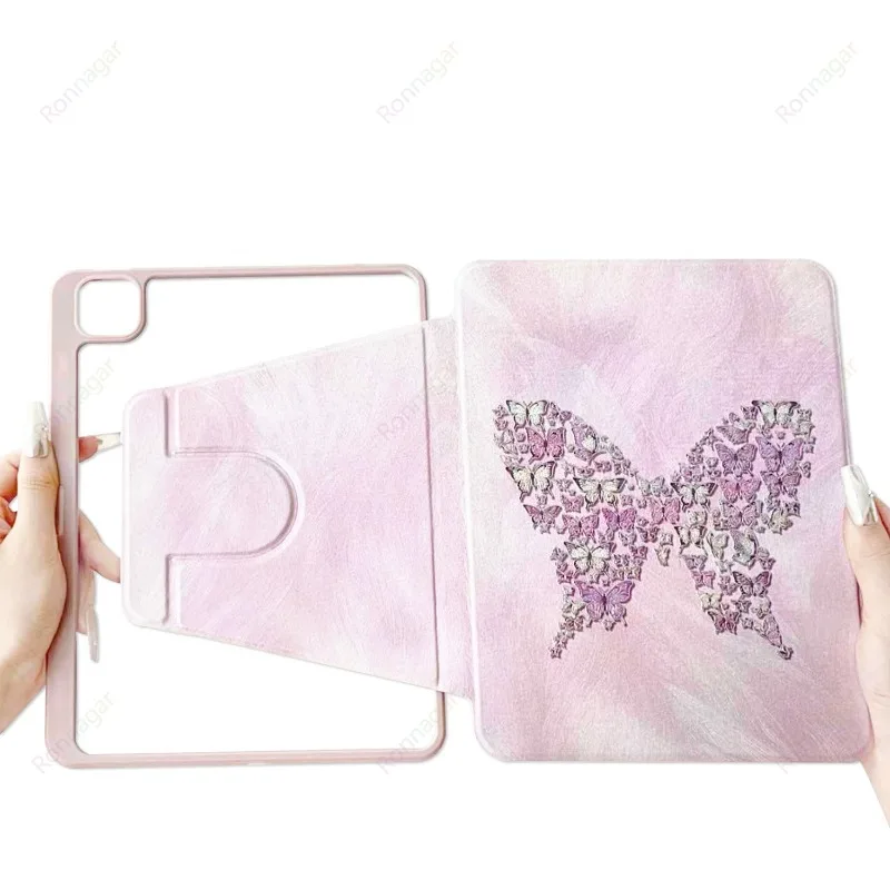 Beautiful Butterfly Rotating Case for iPad A16 11th Gen 2026 2025 2024 Air11 M4 M3 Air 8 7 6 Air 5 4 Pro11 M4 M5 10th 9 8 7 10.2
Beautiful Butterfly Rotating Case for iPad A16 11th Gen 2026 2025 2024 Air11 M4 M3 Air 8 7 6 Air 5 4 Pro11 M4 M5 10th 9 8 7 10.2