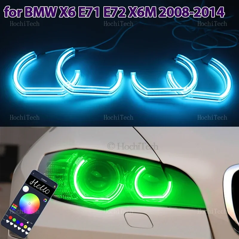 Remote APP Multi Color Crystal DTM Style RGB LED Angel Eyes Kit Rings for BMW X6 E71 E72 X6M 2008 2009 2010 2011 2012 2013 2014
Remote APP Multi Color Crystal DTM Style RGB LED Angel Eyes Kit Rings for BMW X6 E71 E72 X6M 2008 2009 2010 2011 2012 2013 2014