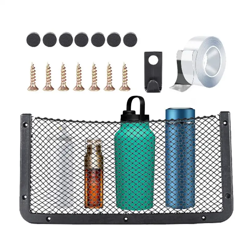 Mesh Cargo Net For Car ABS Frame RV Cargo Elastic Mesh Pocket Cell Phone Holder With Hooks Boat Storage Pouch With Screws And
Mesh Cargo Net For Car ABS Frame RV Cargo Elastic Mesh Pocket Cell Phone Holder With Hooks Boat Storage Pouch With Screws And