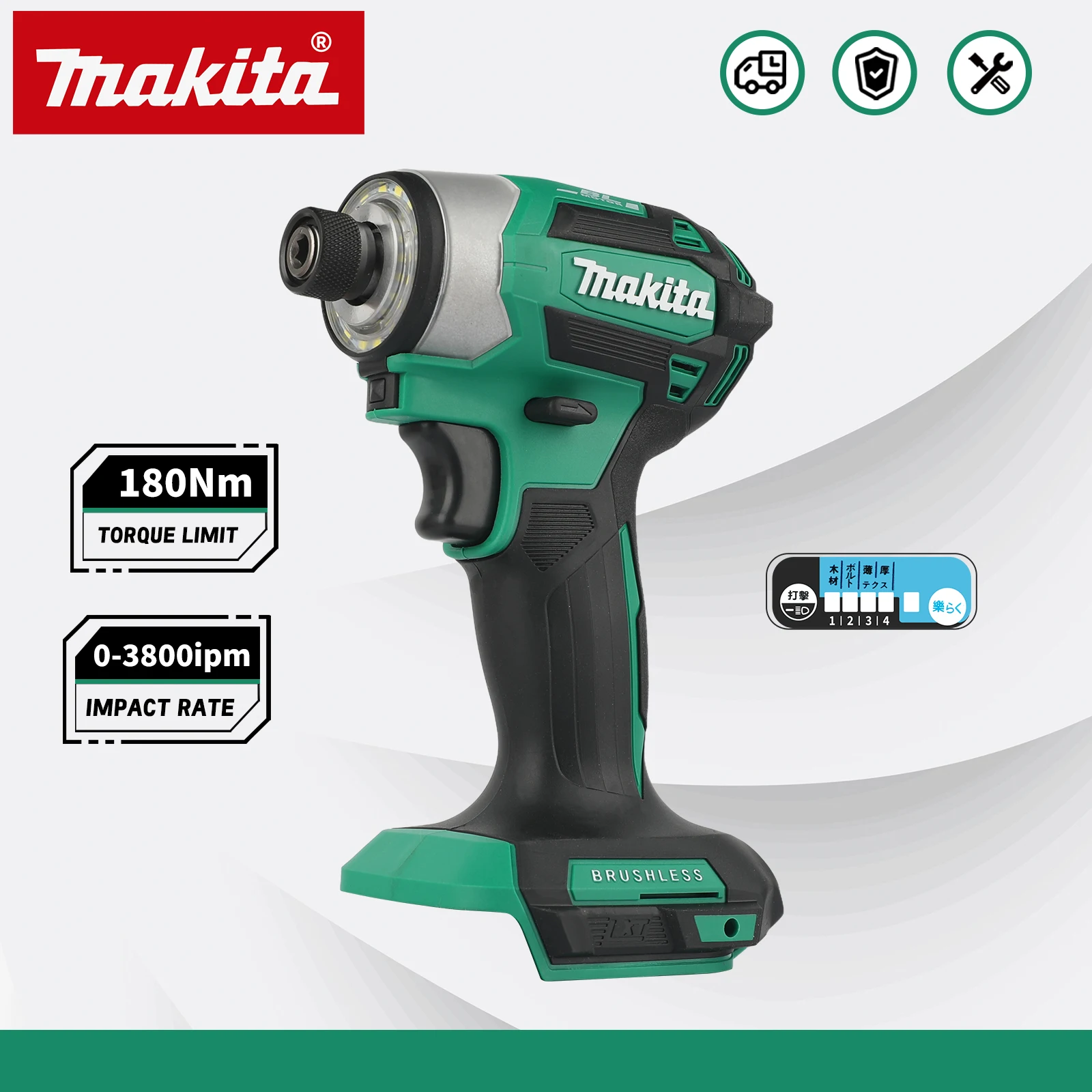 Аккумуляторный ударный шуруповерт Makita 18V DTD173, новый, зеленый, бесщеточный, 180 Нм, для дома, ремонта и DIY, для работы с деревом и болтами
Аккумуляторный ударный шуруповерт Makita 18V DTD173, новый, зеленый, бесщеточный, 180 Нм, для дома, ремонта и DIY, для работы с деревом и болтами