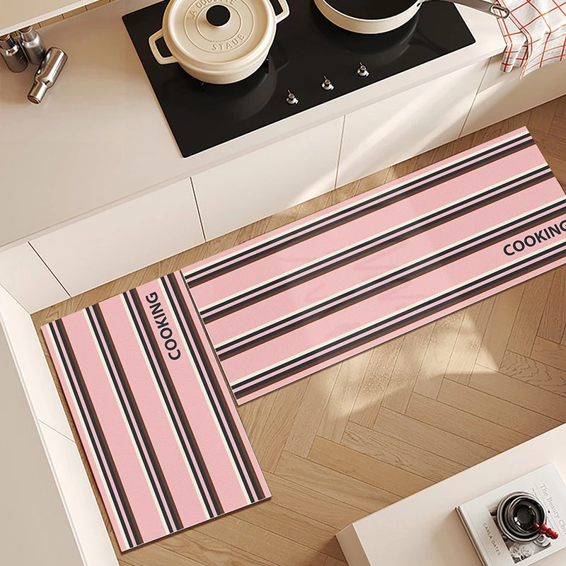 Kitchen Floor Mats Fashion Minimalism Striped Long Rugs Anti-slip Carpet Waterproof Oil-proof PVC Leather Mat Коврик Для Кухни
Kitchen Floor Mats Fashion Minimalism Striped Long Rugs Anti-slip Carpet Waterproof Oil-proof PVC Leather Mat Коврик Для Кухни