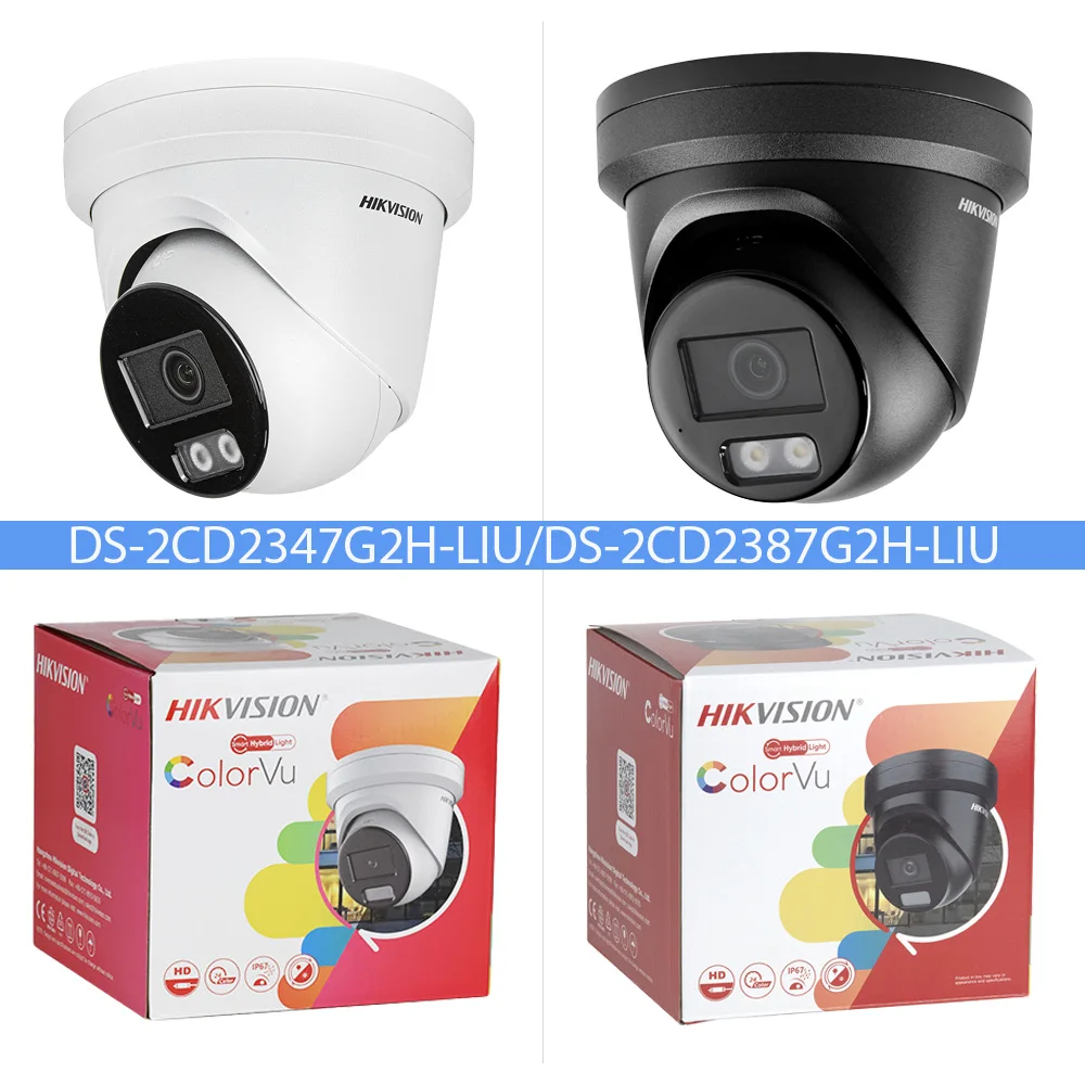 HikVision 4MP 8MP Colorvu PoE IP Camera Outdoor Indoor Turret 24/7 Color Night Vsion Built-in Mic Human/Vehicle 130dB WDR IP67
HikVision 4MP 8MP Colorvu PoE IP Camera Outdoor Indoor Turret 24/7 Color Night Vsion Built-in Mic Human/Vehicle 130dB WDR IP67