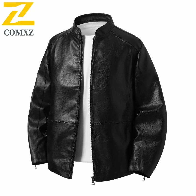 Autumn Men Pu Leather Motorcycle Jacket Slim-fit Stand Collar Windproof Waterproof Training Suit Black Versatile Men's Clothing
Autumn Men Pu Leather Motorcycle Jacket Slim-fit Stand Collar Windproof Waterproof Training Suit Black Versatile Men's Clothing
