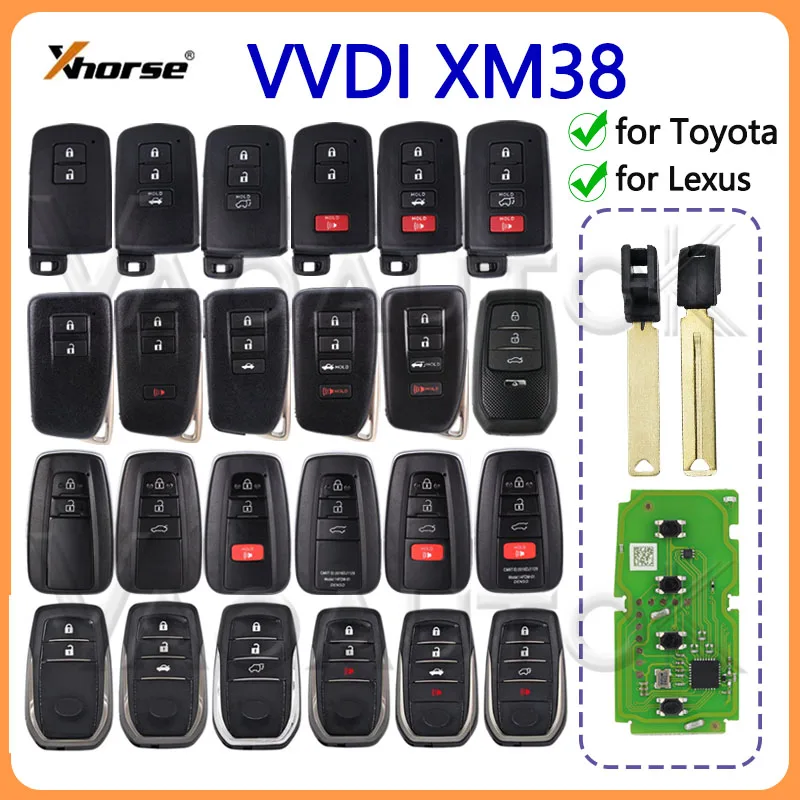 Xhorse VVDI XM38 Car Remote Control Key for Toyota for Lexus By Plus Max VVDI2 MINI Key Tool XSTO01EN 8A 4D 4A Chip Car Generate
Xhorse VVDI XM38 Car Remote Control Key for Toyota for Lexus By Plus Max VVDI2 MINI Key Tool XSTO01EN 8A 4D 4A Chip Car Generate
