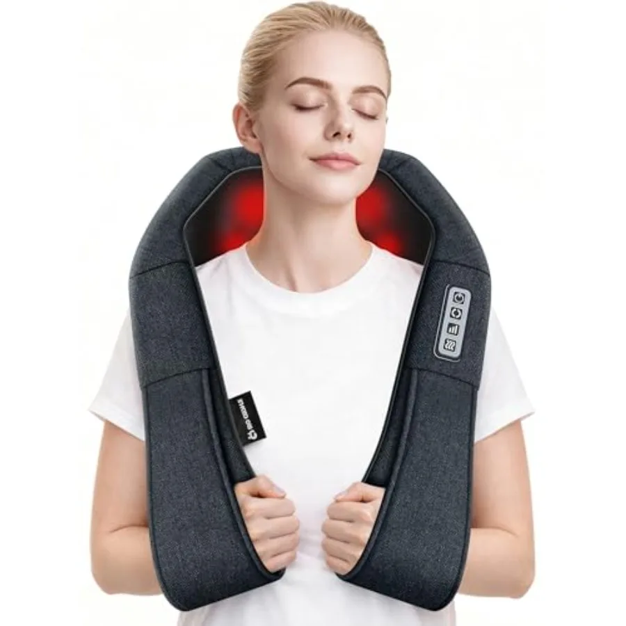 Shiatsu Neck and Back Massager with Heat Deep Kneading for Shoulder and Neck Ideal Gift for Men Women Mom Dad Him and Her Perfe
Shiatsu Neck and Back Massager with Heat Deep Kneading for Shoulder and Neck Ideal Gift for Men Women Mom Dad Him and Her Perfe
