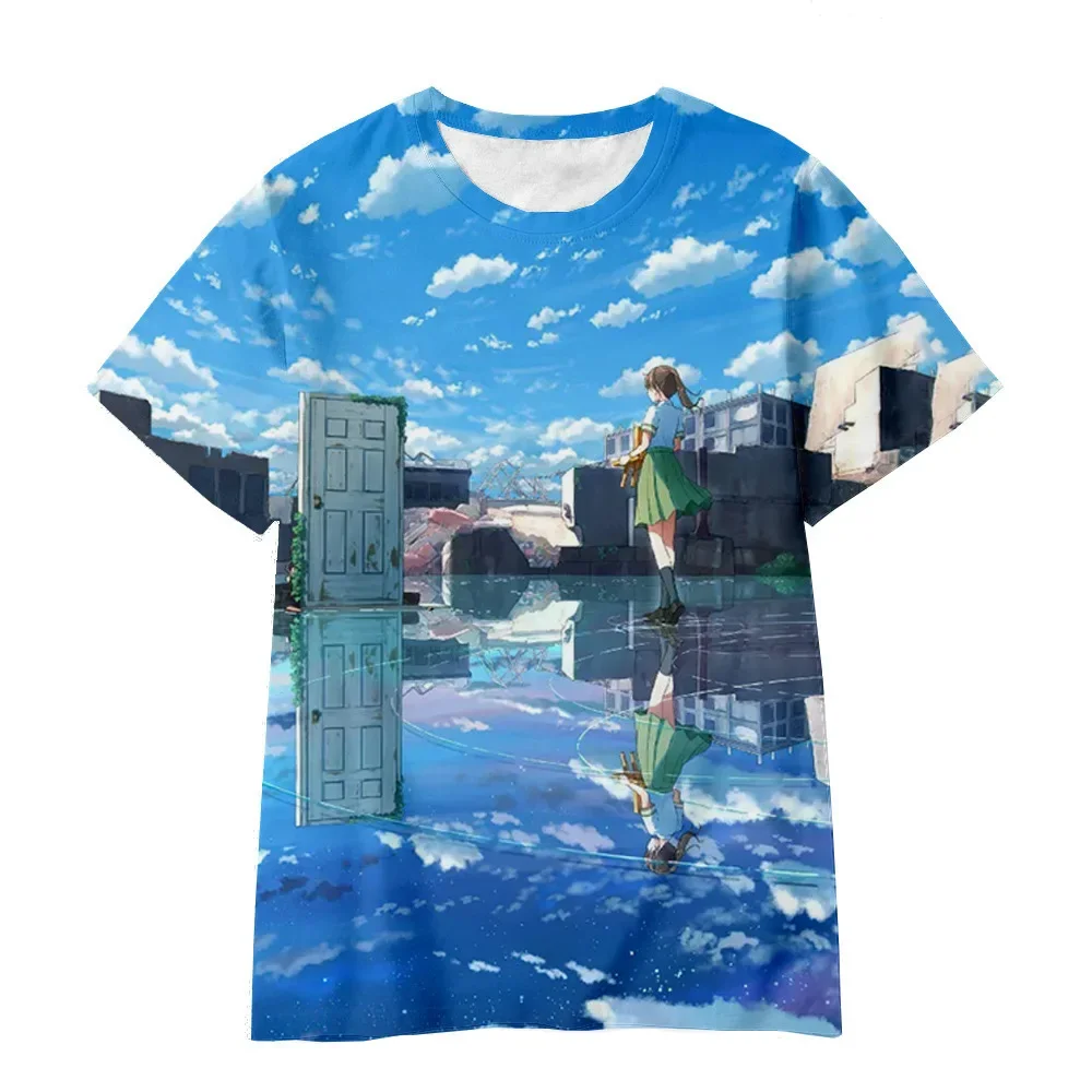 Hot Anime Suzume no Tojimari Suzume cosplay T-shirts 3D printed Men Women Fashion Harajuku streetwear O-neck y2k tops clothing
Hot Anime Suzume no Tojimari Suzume cosplay T-shirts 3D printed Men Women Fashion Harajuku streetwear O-neck y2k tops clothing