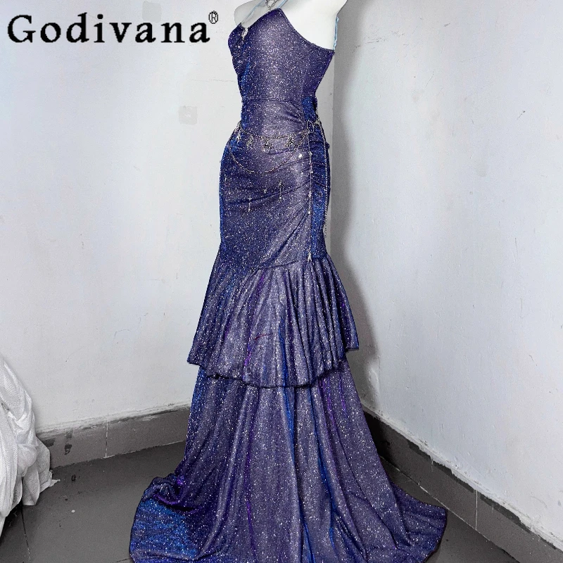 Ladies Princess Wedding Dress Original Purple Sexy Hip Wrap Fishtail Dress Women's High Waist Bodycon Party Long Dress
Ladies Princess Wedding Dress Original Purple Sexy Hip Wrap Fishtail Dress Women's High Waist Bodycon Party Long Dress