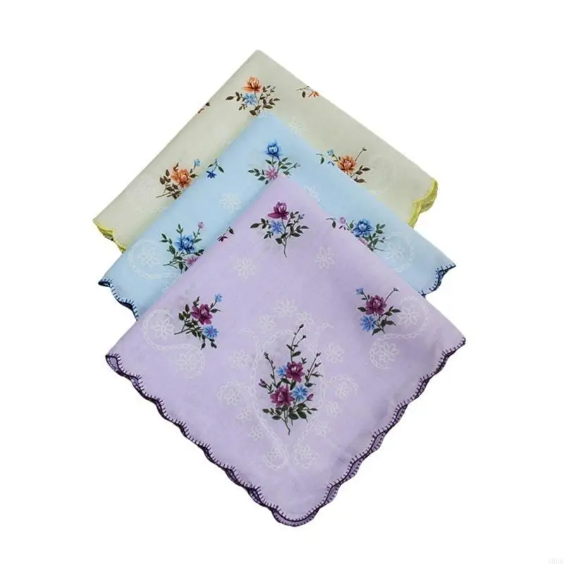 3Pieces Vintage Cotton Square Hankies Floral Print Handkerchiefs for Mothers Day
3Pieces Vintage Cotton Square Hankies Floral Print Handkerchiefs for Mothers Day