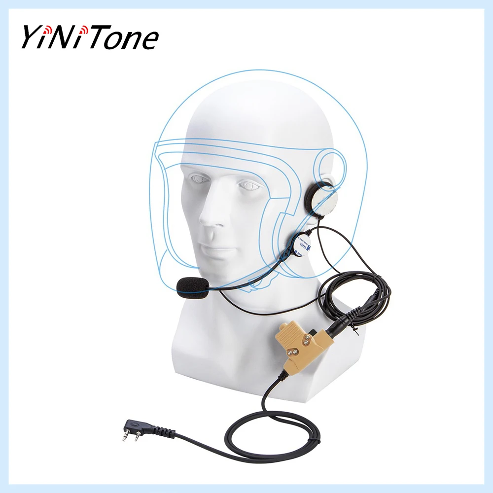U94 PTT + Motorcycle Helmet Headset for Kenwood/HYT/TYT/Baofeng Features Secure Clip, Flexible Coiled Cable
U94 PTT + Motorcycle Helmet Headset for Kenwood/HYT/TYT/Baofeng Features Secure Clip, Flexible Coiled Cable