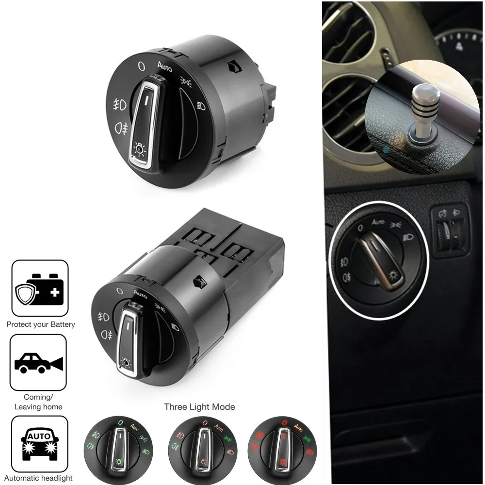 Car Automatic Headlight Switch Control Fog Lamp Knob for VW Golf Jetta MK5 MK6 Car Head Lamp Control Switch Sensor Module
Car Automatic Headlight Switch Control Fog Lamp Knob for VW Golf Jetta MK5 MK6 Car Head Lamp Control Switch Sensor Module