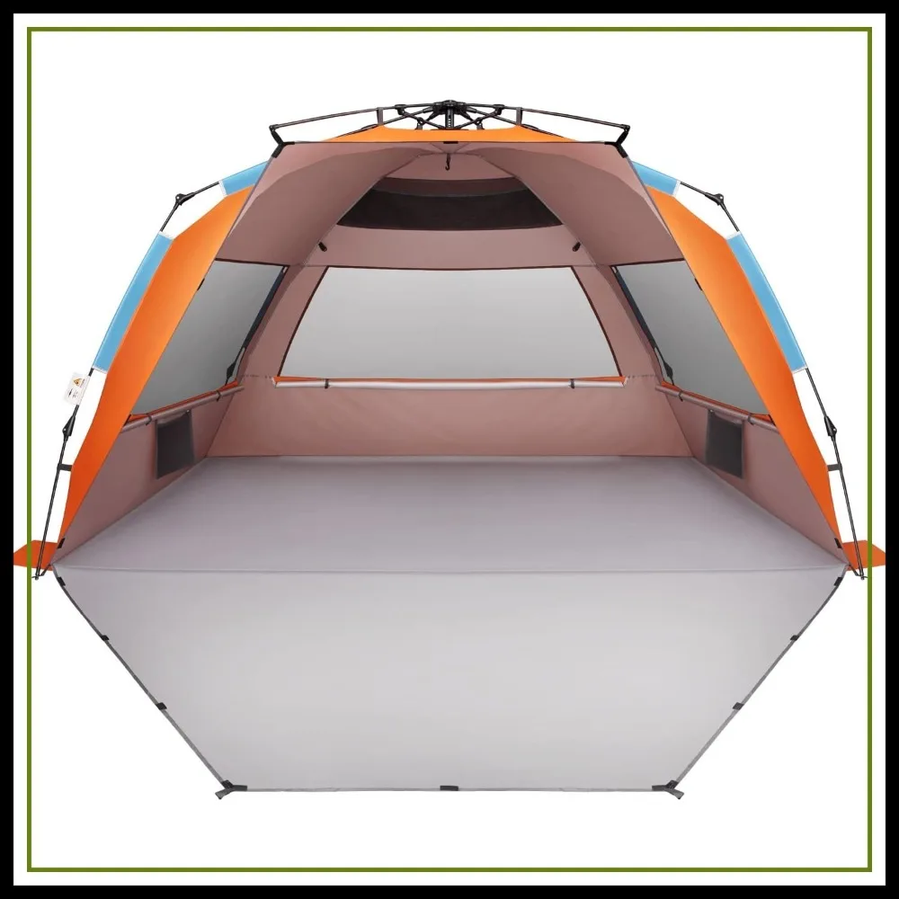 XX-Large Beach Tent Sun Shelter for 5-6 Person Portable Pop Up with Carrying Bag Stakes Sand Pockets Anti UV Waterproof
XX-Large Beach Tent Sun Shelter for 5-6 Person Portable Pop Up with Carrying Bag Stakes Sand Pockets Anti UV Waterproof