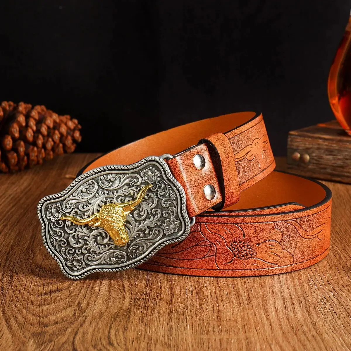Western cowboy style men's belt vintage fashion for jeans and casual pants suitable for work business and sports Christmas h
Western cowboy style men's belt vintage fashion for jeans and casual pants suitable for work business and sports Christmas h