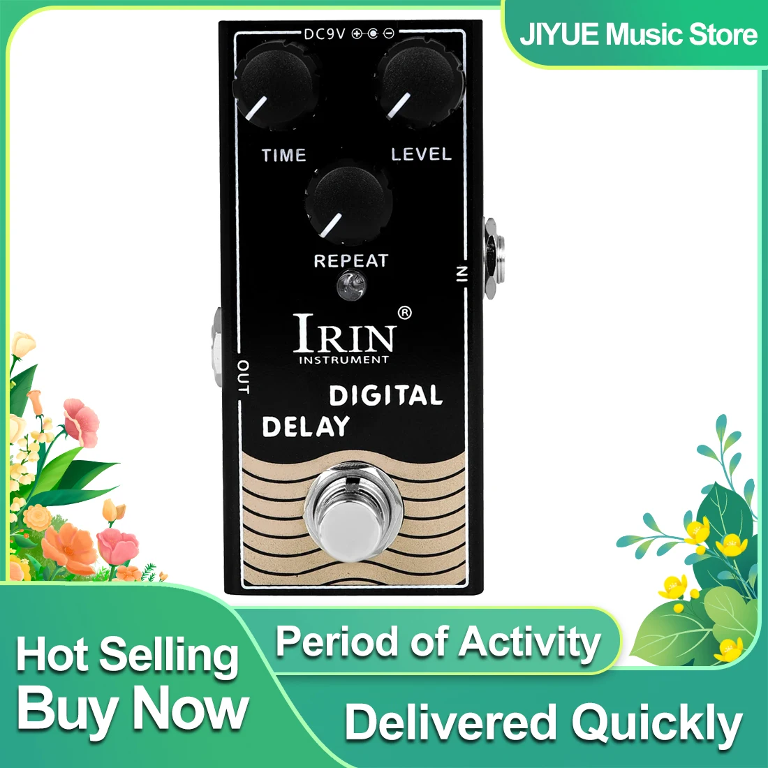 IRIN RF-08 Digital Delay Electric Guitar Effect Pedal Filter Circuitry Digital Time Delay Effect True Bypass Pedal Guitar Parts
IRIN RF-08 Digital Delay Electric Guitar Effect Pedal Filter Circuitry Digital Time Delay Effect True Bypass Pedal Guitar Parts
