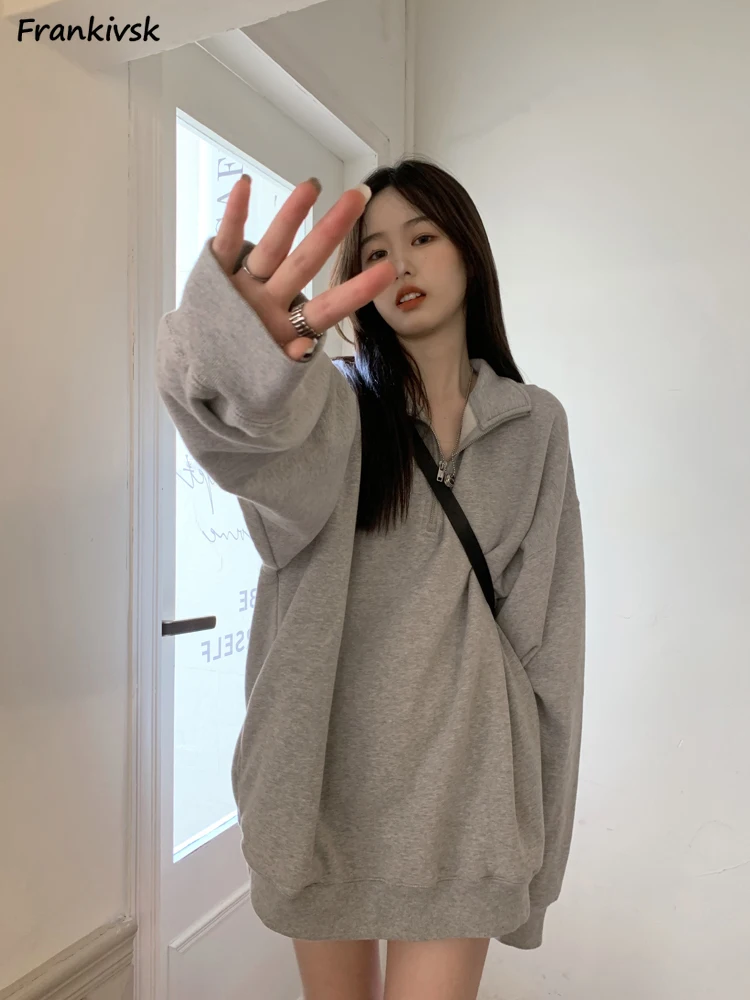 Sweatshirts Women Zipper All-match Korean Style Harajuku Youthful Popular Long Sleeve High Street Hipster Casual Clothing Autumn
Sweatshirts Women Zipper All-match Korean Style Harajuku Youthful Popular Long Sleeve High Street Hipster Casual Clothing Autumn