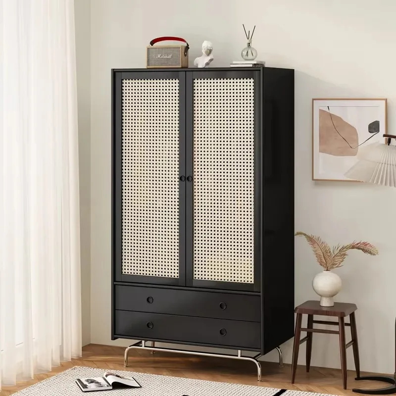 【New】Shelf Nordic Apartment Wardrobe Rattan Retro Black Clothes Closet Wardrobe Doors Legs Szafy Do Sypialni Bedroom Furniture
【New】Shelf Nordic Apartment Wardrobe Rattan Retro Black Clothes Closet Wardrobe Doors Legs Szafy Do Sypialni Bedroom Furniture