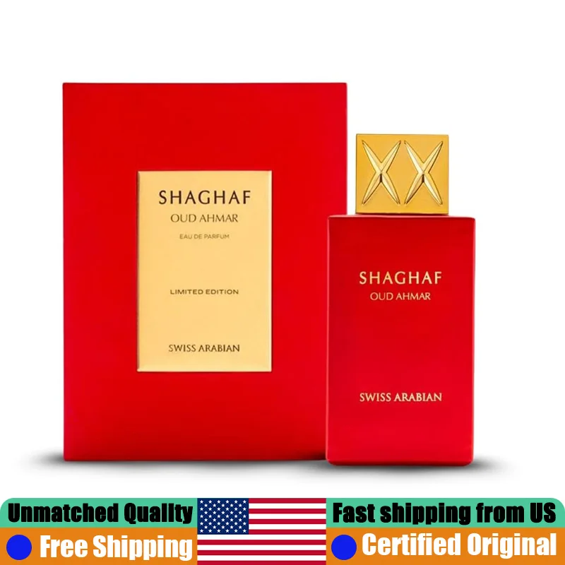 Swiss Arabian Shaghaf Oud Ahmar EDP 75 ML Original Arab Perfumes 2.5 Oz Natural Lasting Floral Fruity Oud Unisex Cologne Perfume
Swiss Arabian Shaghaf Oud Ahmar EDP 75 ML Original Arab Perfumes 2.5 Oz Natural Lasting Floral Fruity Oud Unisex Cologne Perfume