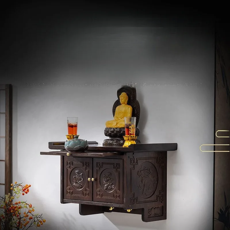 Wall-mounted Buddhist shrine rack, God of Wealth placement cabinet, household table, incense case, table bracket,
Wall-mounted Buddhist shrine rack, God of Wealth placement cabinet, household table, incense case, table bracket,