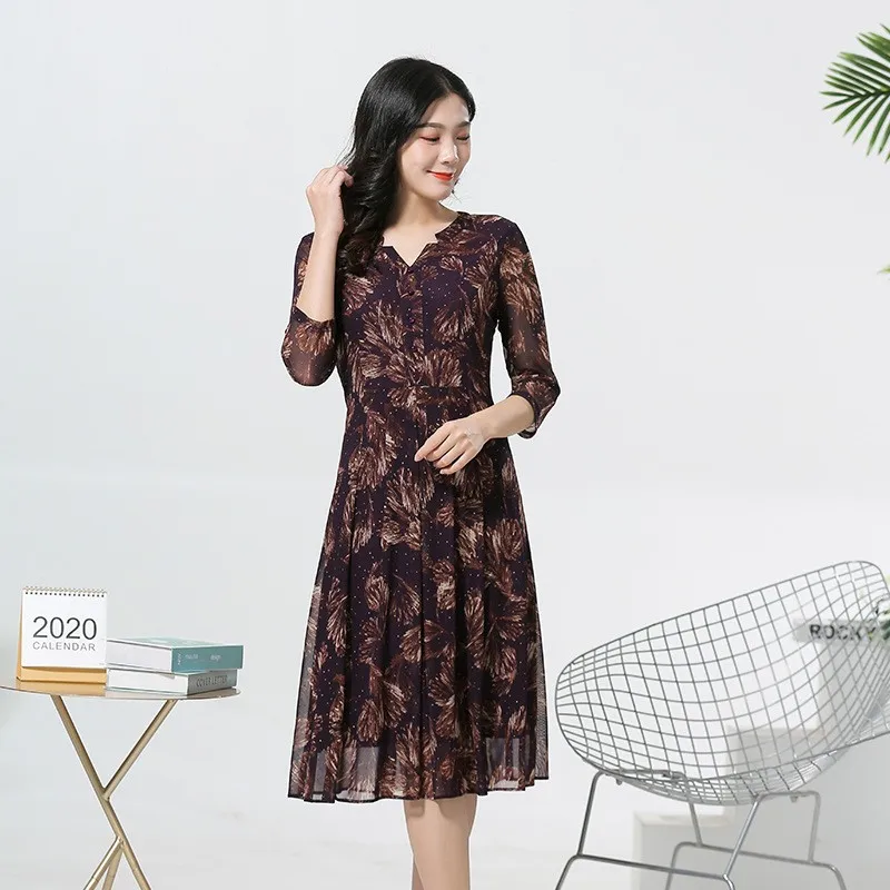 Ele plus Size Spring Summer Print Me Slim Fit Long Sve Midi Dr for Middle Aged And ly Women Comfortable Casu...
Ele plus Size Spring Summer Print Me Slim Fit Long Sve Midi Dr for Middle Aged And ly Women Comfortable Casu...
