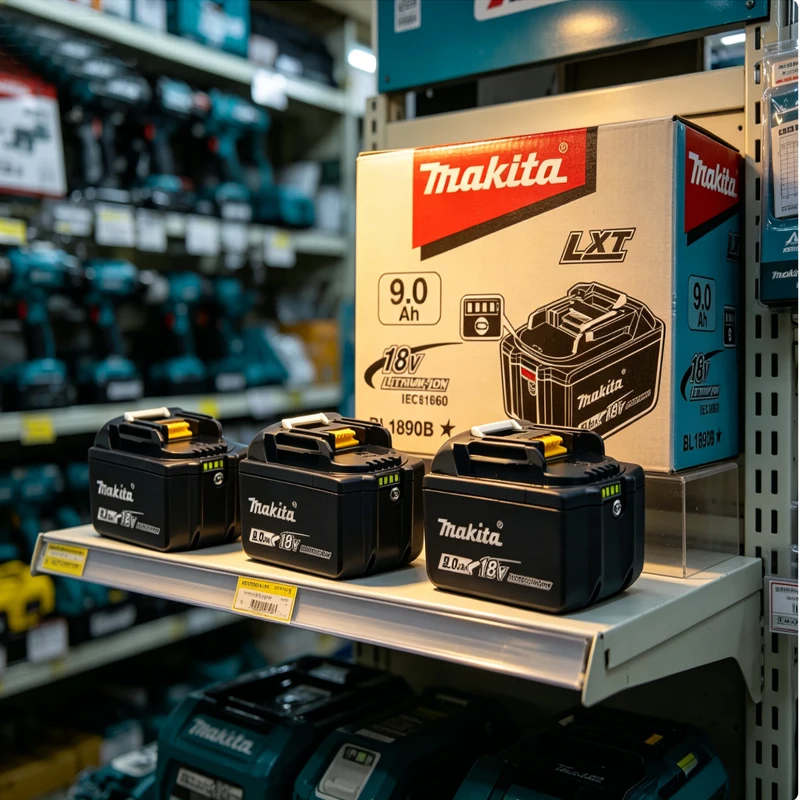 Makita 18V 9.0Ah Battery Original Lithium ion Rechargeable Battery 18V 9000mAh Replacement Battery BL1860 BL1850 BL1860B
Makita 18V 9.0Ah Battery Original Lithium ion Rechargeable Battery 18V 9000mAh Replacement Battery BL1860 BL1850 BL1860B