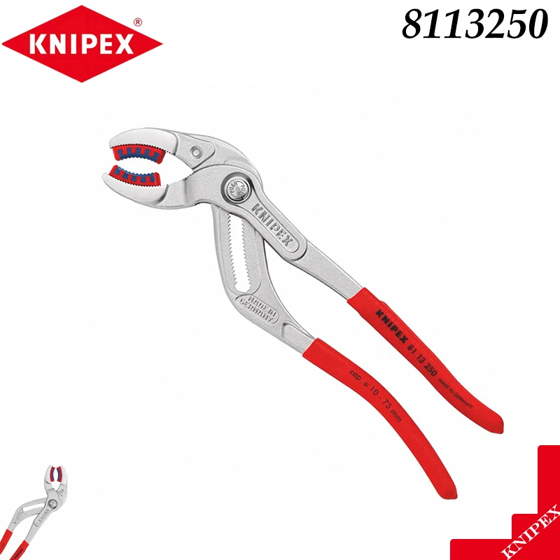 KNIPEX 8113250 Faucet & Basin Pliers, Red Handles, Non-Marring Jaws for Plumbing Fixture Installation & Repair
KNIPEX 8113250 Faucet & Basin Pliers, Red Handles, Non-Marring Jaws for Plumbing Fixture Installation & Repair