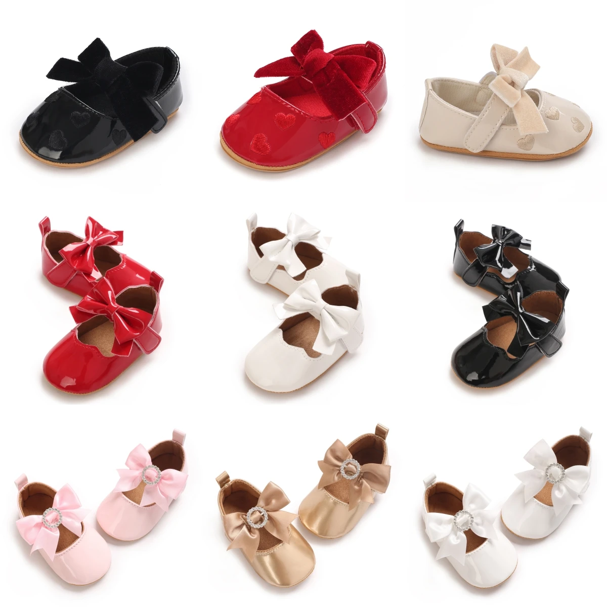 Spring and Autumn Cute Bow Princess Shoes 0-12 Months Baby Rubber Bottom Anti slip Sneaker
Spring and Autumn Cute Bow Princess Shoes 0-12 Months Baby Rubber Bottom Anti slip Sneaker
