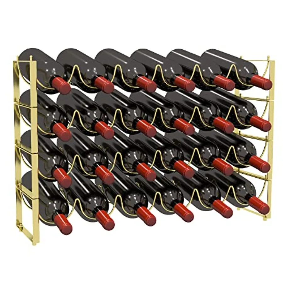 4 Tier Wine Rack, 3-in-1 24 Bottles Wine Storage, Wine Bottle Rack Stackable, Wine Storage Rack for Cabinet Pantry,Version 3.0
4 Tier Wine Rack, 3-in-1 24 Bottles Wine Storage, Wine Bottle Rack Stackable, Wine Storage Rack for Cabinet Pantry,Version 3.0
