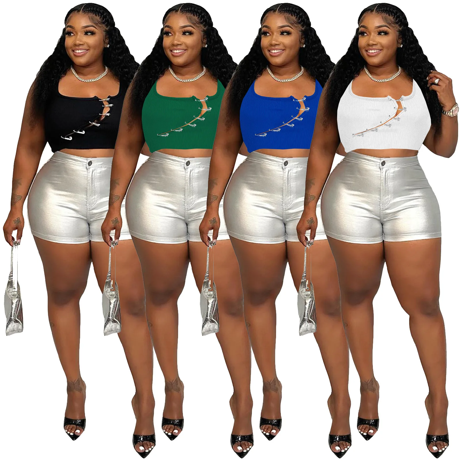 women's summer new sexy rhinestone pin personalized vest T-shirt (single coat) graphic t shirts y2k top shirts
women's summer new sexy rhinestone pin personalized vest T-shirt (single coat) graphic t shirts y2k top shirts
