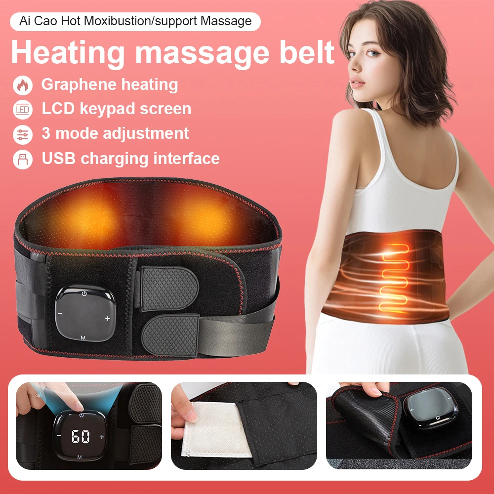 Electric Heating Pads Waist Massager Belt Vibration Hot Compress Back Belt 3 Gears Adjustment Abdomen Warmer Lumbar Support
Electric Heating Pads Waist Massager Belt Vibration Hot Compress Back Belt 3 Gears Adjustment Abdomen Warmer Lumbar Support