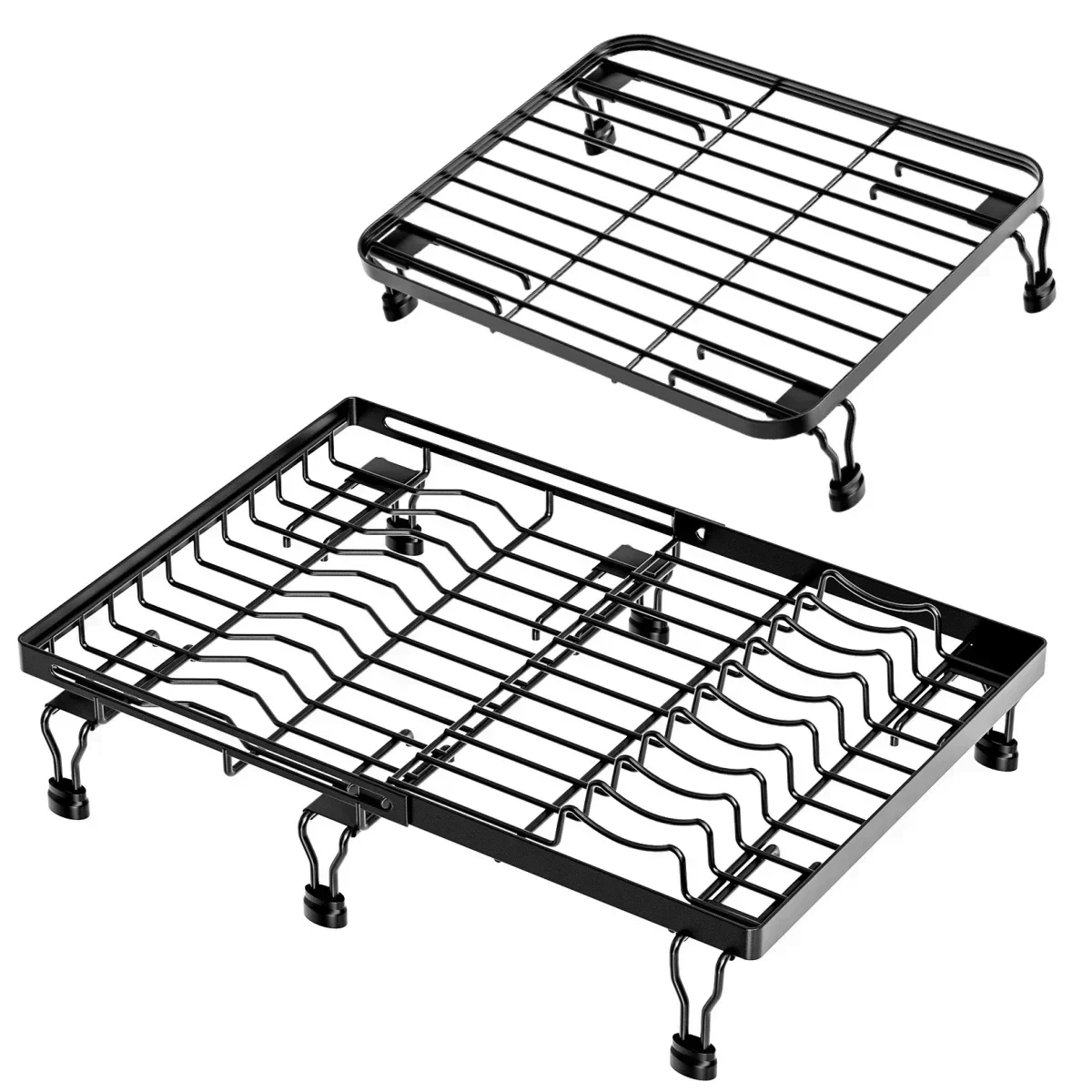 Space Saving Adjustable Dish Draining Rack Keeps Your Kitchen Neat While Offering Direct Water Disposal Into the Sink 
Space Saving Adjustable Dish Draining Rack Keeps Your Kitchen Neat While Offering Direct Water Disposal Into the Sink