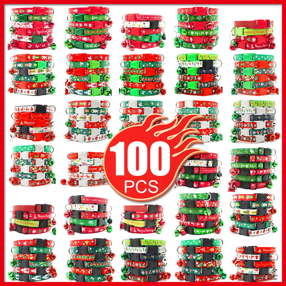 100pcs Dog Christmas Collar Match Id Tag Holiday Christmas Tree Print Female Male Puppy Christmas Decorations As Christmas Gift
100pcs Dog Christmas Collar Match Id Tag Holiday Christmas Tree Print Female Male Puppy Christmas Decorations As Christmas Gift