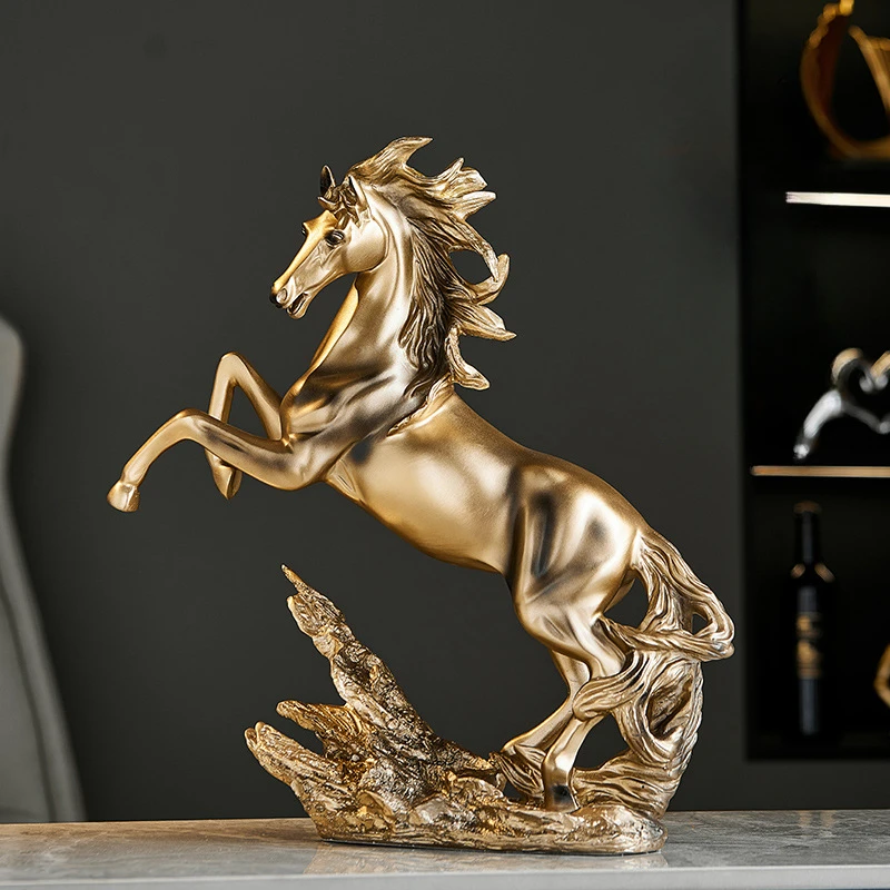 Resin Statue Golden Horse Decoration Sculpture Figure Nordic Abstract Ornaments for Figurines Horse Home Decor Animal Decoration
Resin Statue Golden Horse Decoration Sculpture Figure Nordic Abstract Ornaments for Figurines Horse Home Decor Animal Decoration