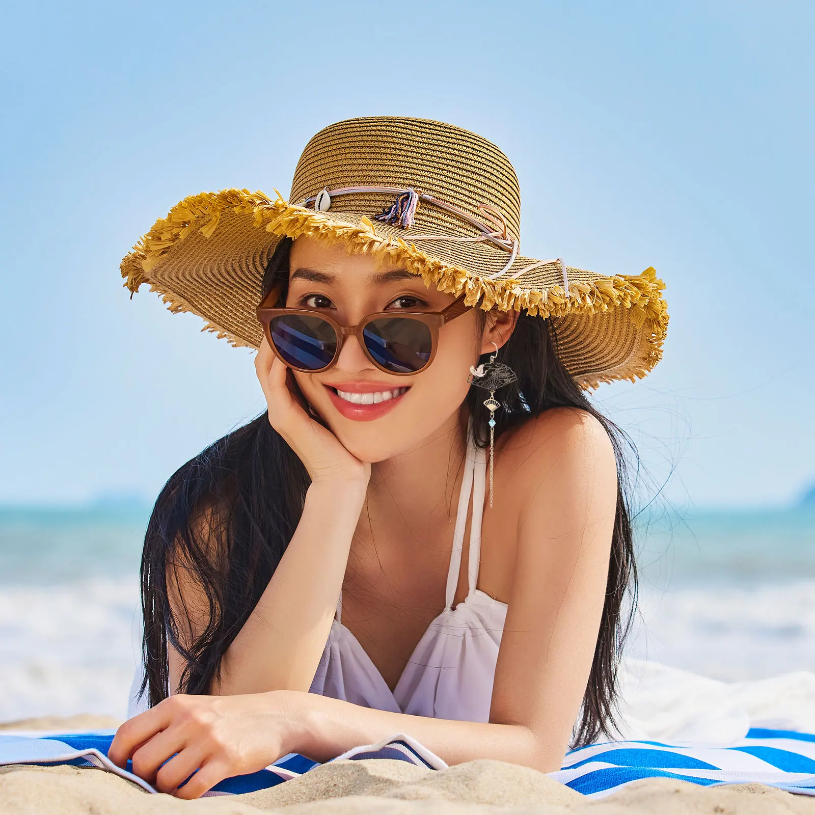 Fan-Shaped Tassel Earrings For Women Chinese Style Dangle Alloy Jewelry Long Tassel Ear Dangler Drop Earrings Gift Party Daily
Fan-Shaped Tassel Earrings For Women Chinese Style Dangle Alloy Jewelry Long Tassel Ear Dangler Drop Earrings Gift Party Daily