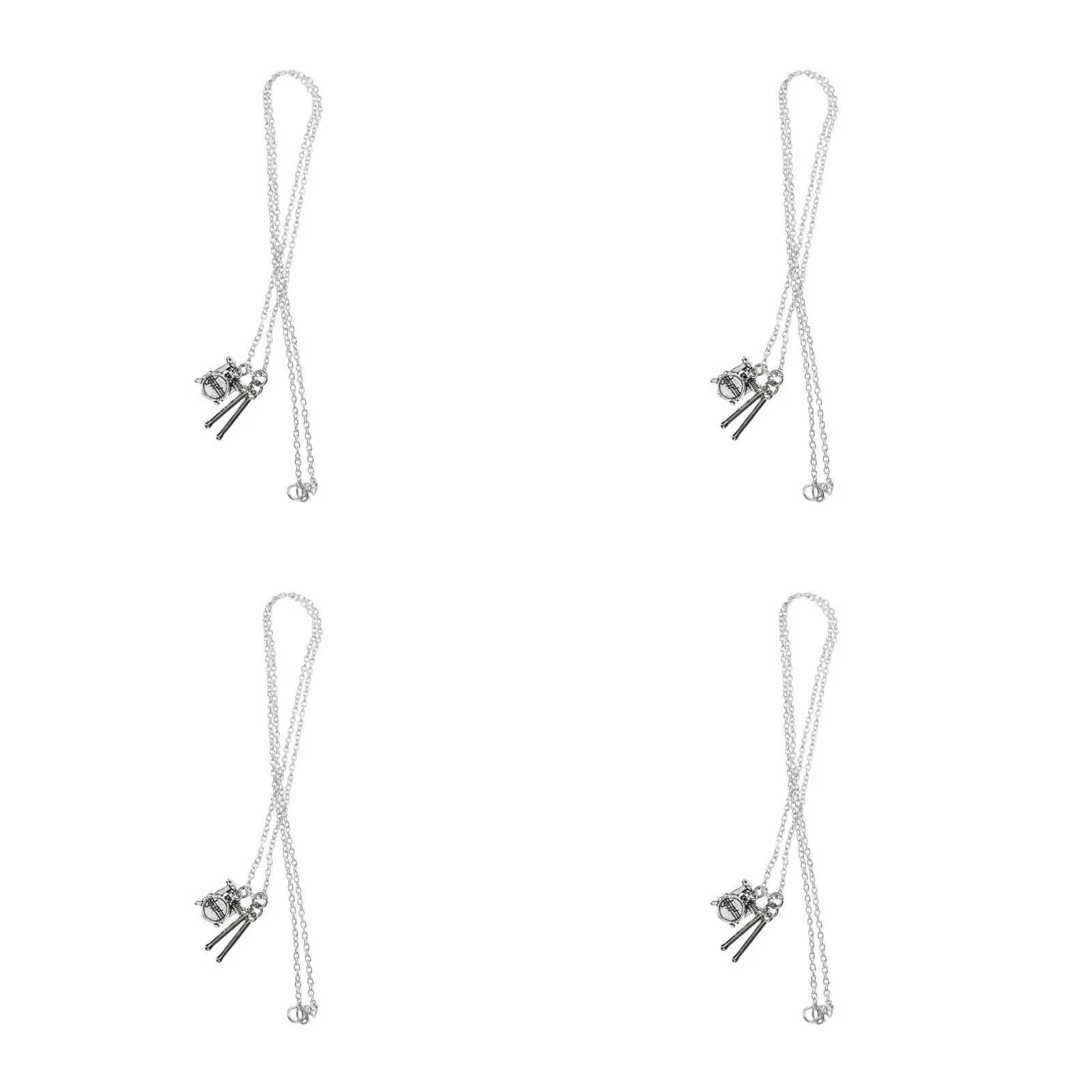 4pcs Unique Hanging Drum Necklace Pendant For Men Creative Rock Drum Set Design For Music Lovers Vintage Musical Instrument
4pcs Unique Hanging Drum Necklace Pendant For Men Creative Rock Drum Set Design For Music Lovers Vintage Musical Instrument