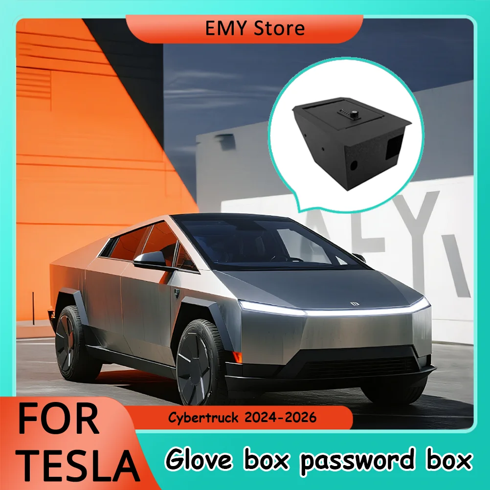Carbon Steel Password Safe Lock Box For Tesla Cybertruck 2024-2026 Center Console Armrest Glove Box Black Storage Organizer Case
Carbon Steel Password Safe Lock Box For Tesla Cybertruck 2024-2026 Center Console Armrest Glove Box Black Storage Organizer Case