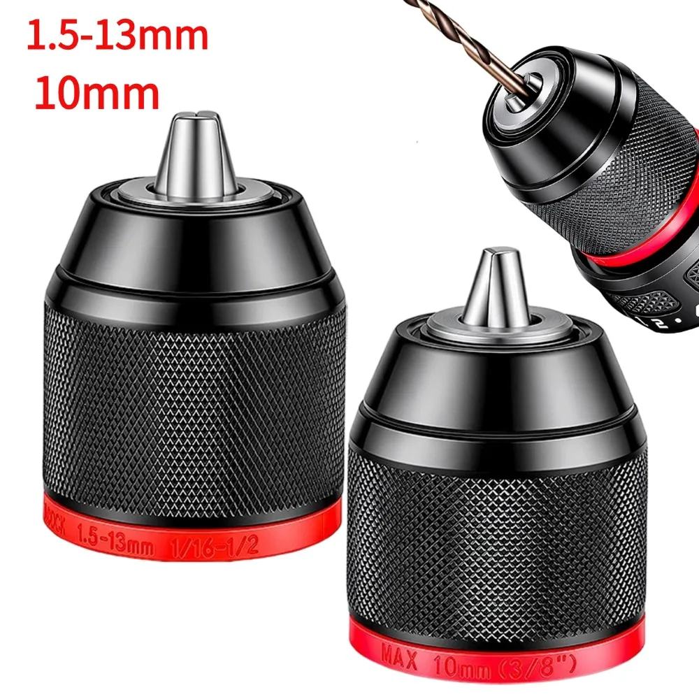Metal Keyless Drill Chuck 3-Jaw Ratchet Self-Locking Drill Bits Chucks Quick Change Conversion Adapter For Electric Hand Dril
Metal Keyless Drill Chuck 3-Jaw Ratchet Self-Locking Drill Bits Chucks Quick Change Conversion Adapter For Electric Hand Dril