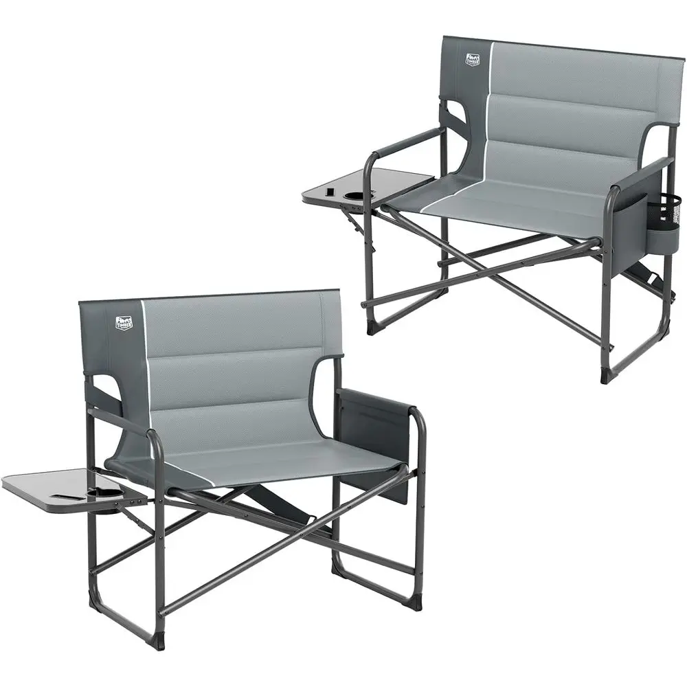 Extra Wide Heavy Duty Camping Chairs Supporting 500 lbs, Oversized Comfort for Lawn, Beach, Picnic, Grey - 2 Pack
Extra Wide Heavy Duty Camping Chairs Supporting 500 lbs, Oversized Comfort for Lawn, Beach, Picnic, Grey - 2 Pack