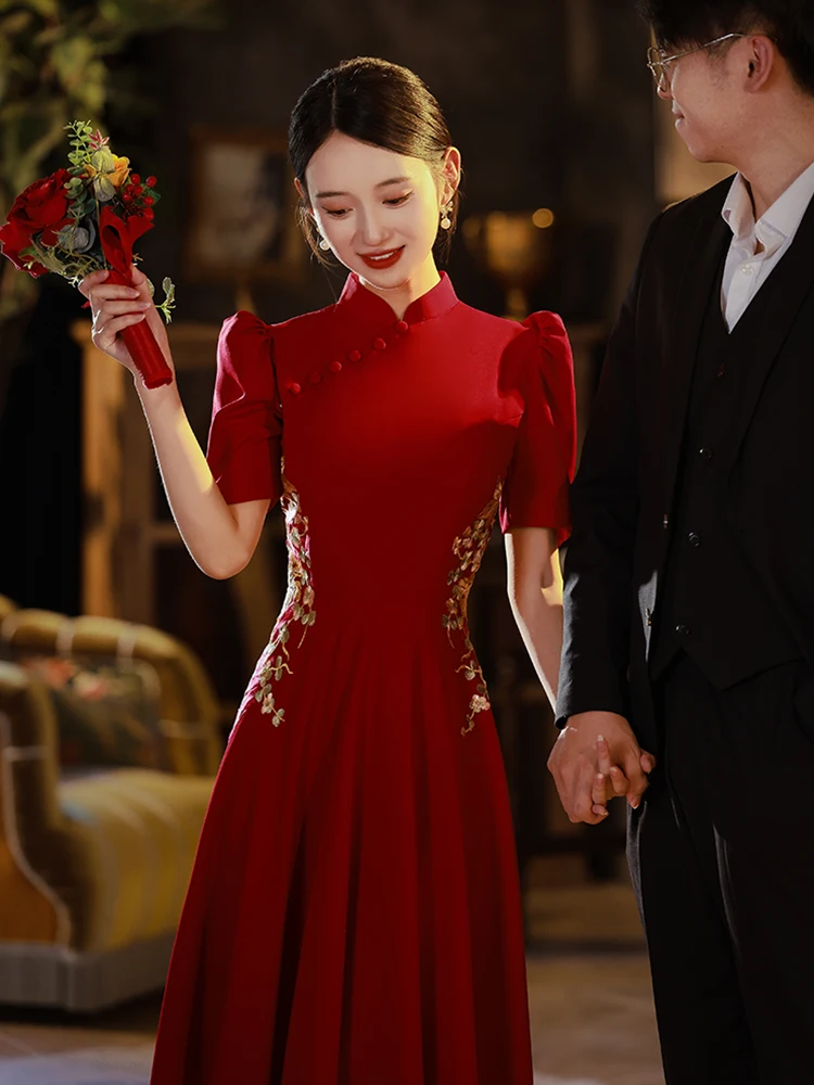 New Chinese Sle Wedding Dr Luxury Long Evening Gown for Bride Return Home Ceremony Cus Made Wedding Dr
New Chinese Sle Wedding Dr Luxury Long Evening Gown for Bride Return Home Ceremony Cus Made Wedding Dr