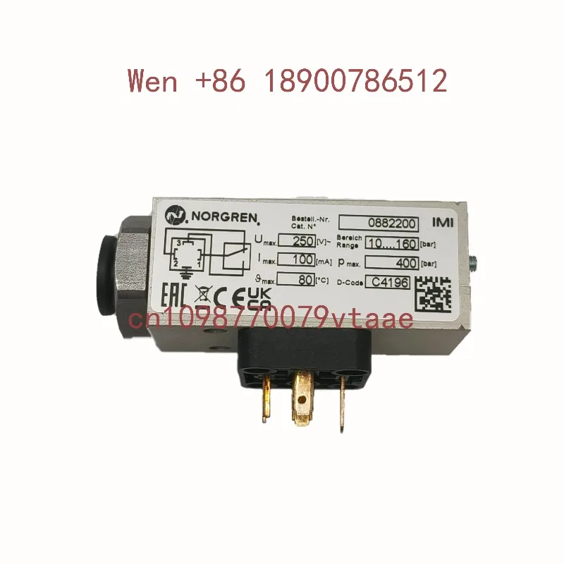 Norgren pressure switch 0880200 original spot
Norgren pressure switch 0880200 original spot