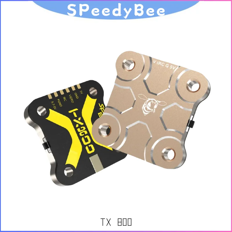 Long-Range 5.8GHz VTX, SpeedyBee TX800 25-800mW Adjustable with PitMode, Tramp-Compatible for FPV Racing & Freestyle Drones
Long-Range 5.8GHz VTX, SpeedyBee TX800 25-800mW Adjustable with PitMode, Tramp-Compatible for FPV Racing & Freestyle Drones