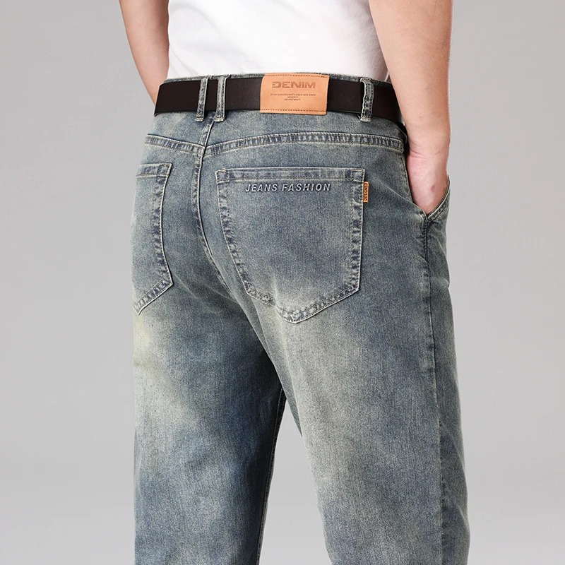 2026 Summer Men's Medium High Waist Straight Loose and Lightweight Cotton Jeans Business Gentleman Casual Clothing Thin Pants
2026 Summer Men's Medium High Waist Straight Loose and Lightweight Cotton Jeans Business Gentleman Casual Clothing Thin Pants